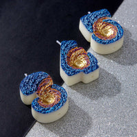 Unique birthday space themed number candle with a touch of glamour from Southlake Gifts