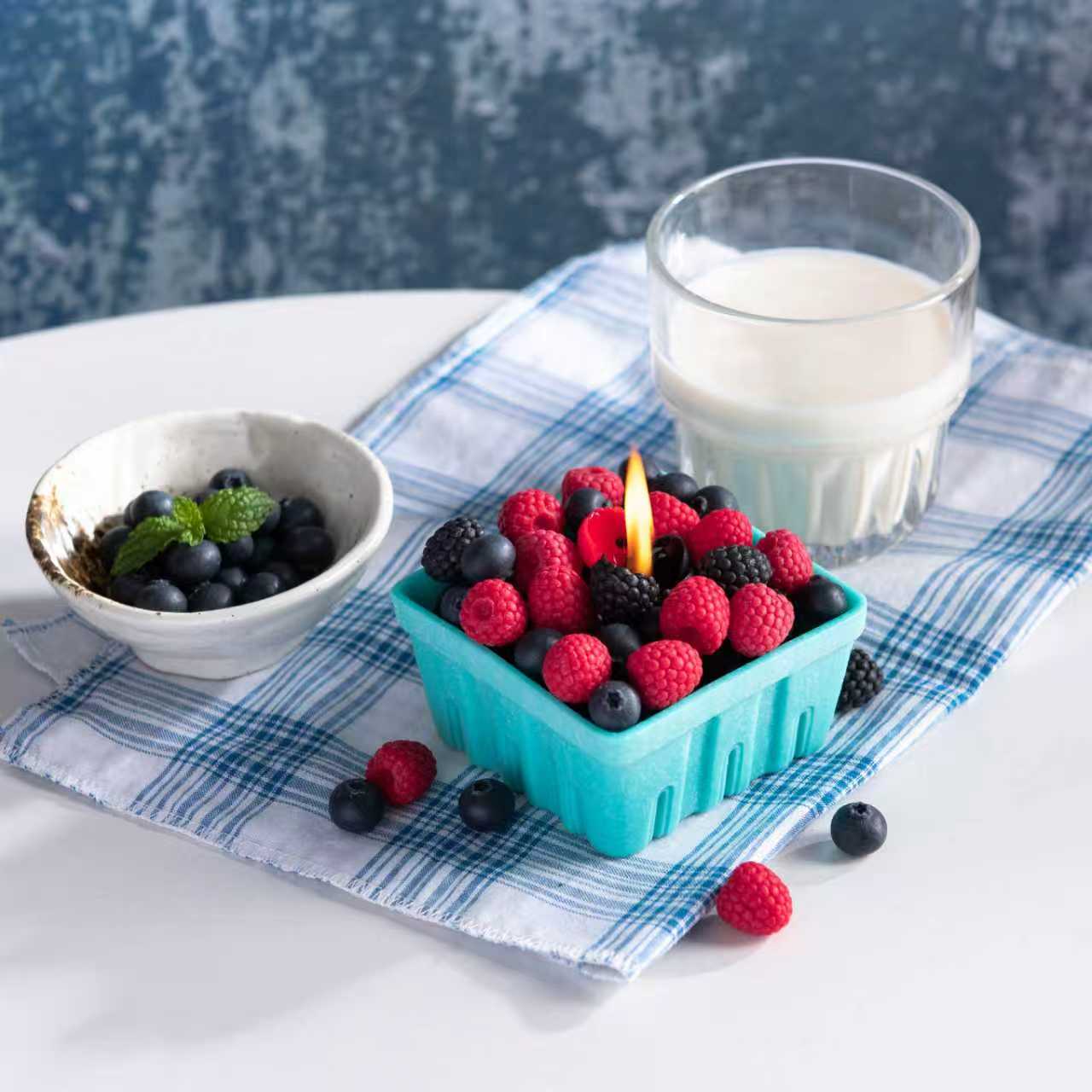 Berry Basket Candle (Blueberry,Blackberry,Raspberry)- Southlake Gifts