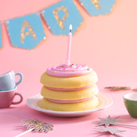 Southlake Gifts cake cookie candle featuring layered cookie design with pink frosting swirl and sprinkle details, a handmade vanilla scented candle crafted with realistic dessert texture, perfect for those who love detailed novelty candles and artisan dessert-inspired home accents