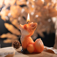 Southlake Gifts handmade Fox Candle, hand-painted realistic fox design with fruity scent. Spirit animal décor inspired by Japanese kitsune and autumn foxes.
