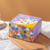 Southlake Gifts Lucky Charms Cereal Candle Bow's gift ready packaging.