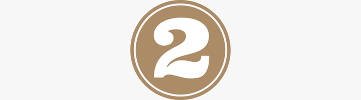 Number two logo icon.