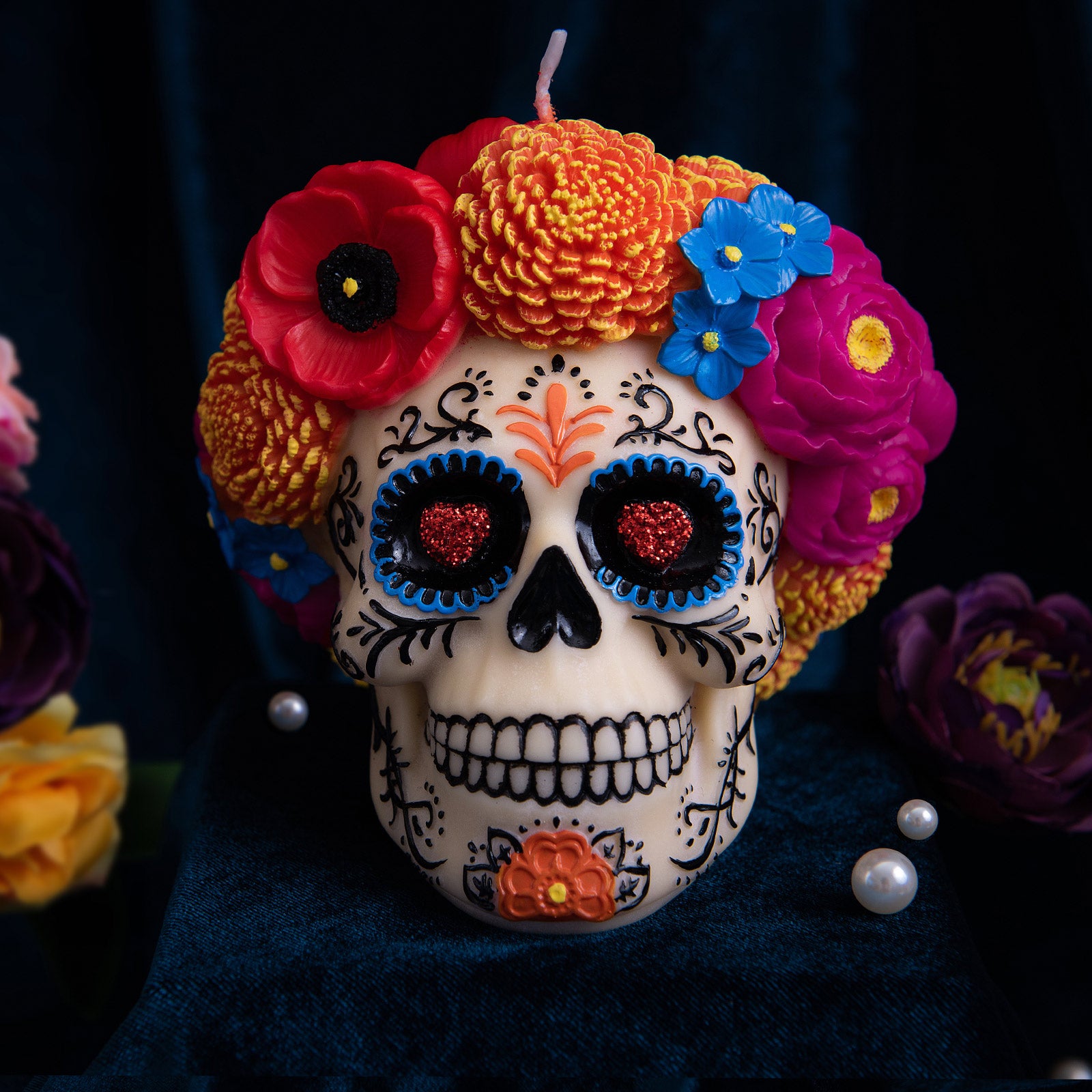 Yorkie - Giorno dei morti Sugar Skull Dog PopSockets PopGrip Intercambiabile Yorkie - Giorno dei morti Sugar Skull Dog PopSockets PopGrip Intercambiabile