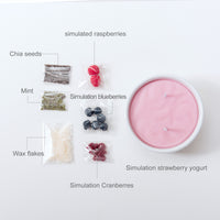 Acai Yogurt Candle Bowl, including wax raspberries, blueberries, coconut flakes, chia seeds, and pink soy base from Southlake Gifts — highlighting craftsmanship and creativity, ideal for thoughtful gifting.