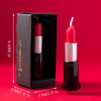 The luxury of Red Lipstick Candle Size in the box.