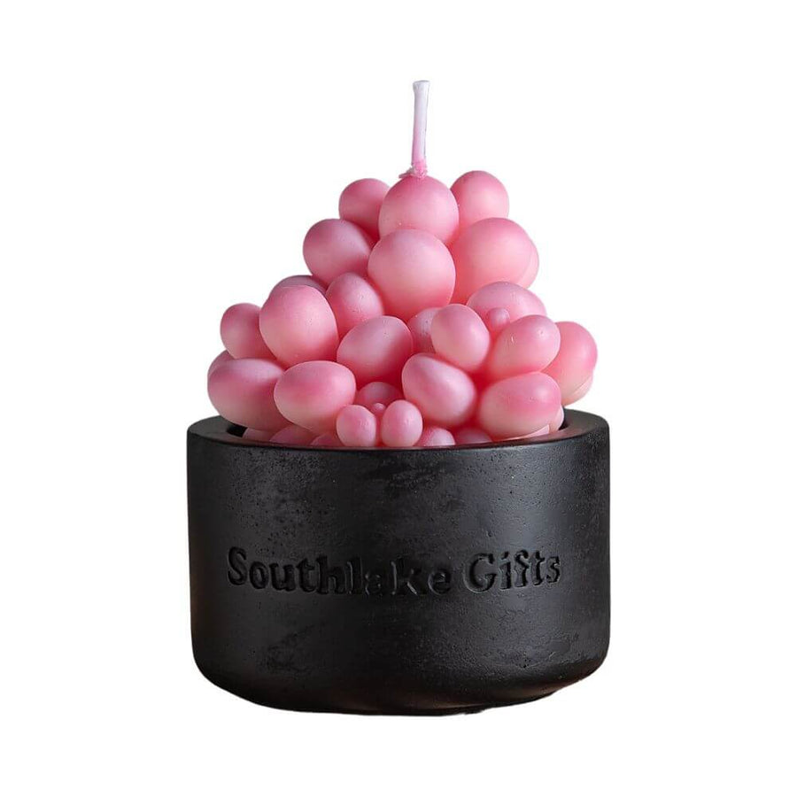 Pink Moonstones Succulent Scented Candle