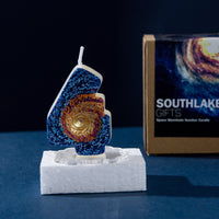 Galaxy Wormhole Candle Number 4 from Southlake Gifts