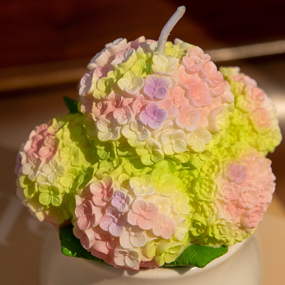 Hydrangea Candle Green