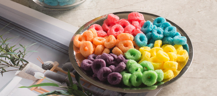 Find yourself in the brightness with out Colorful Cereal Candle.