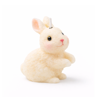 Looking Right Bunny cake topper candle by Southlake Gifts, pastel bunny wax figure perfect for Easter baskets, birthday cakes, and sweet party favors
