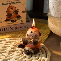 Southlake Gifts Busy Beaver Candle with gift-ready packaging, a cute handmade animal candle for beaver lovers, wildlife enthusiasts, and thoughtful gifts.