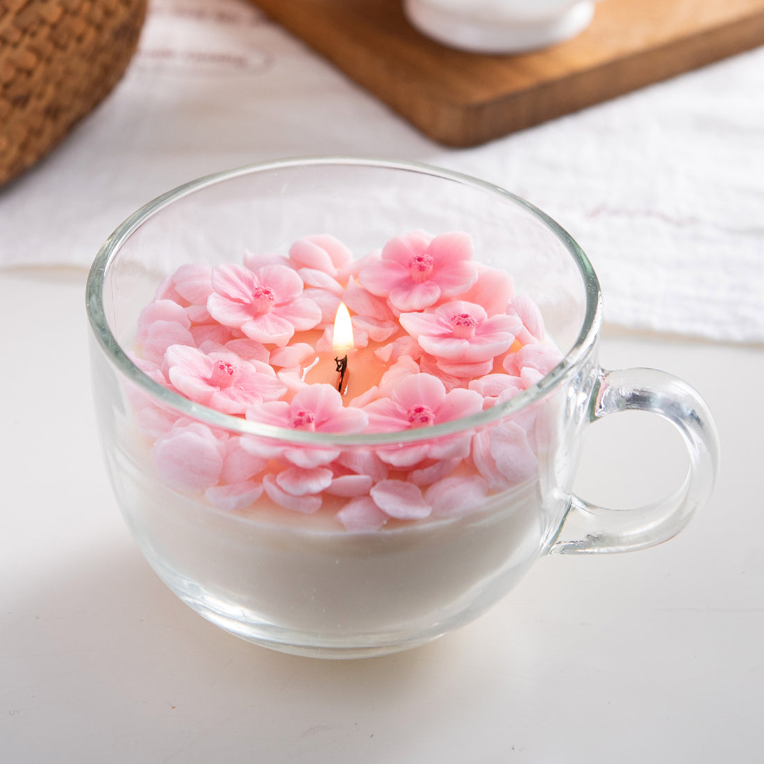 Cherry Blossom Sakura Floral Candle - Southlake Gifts