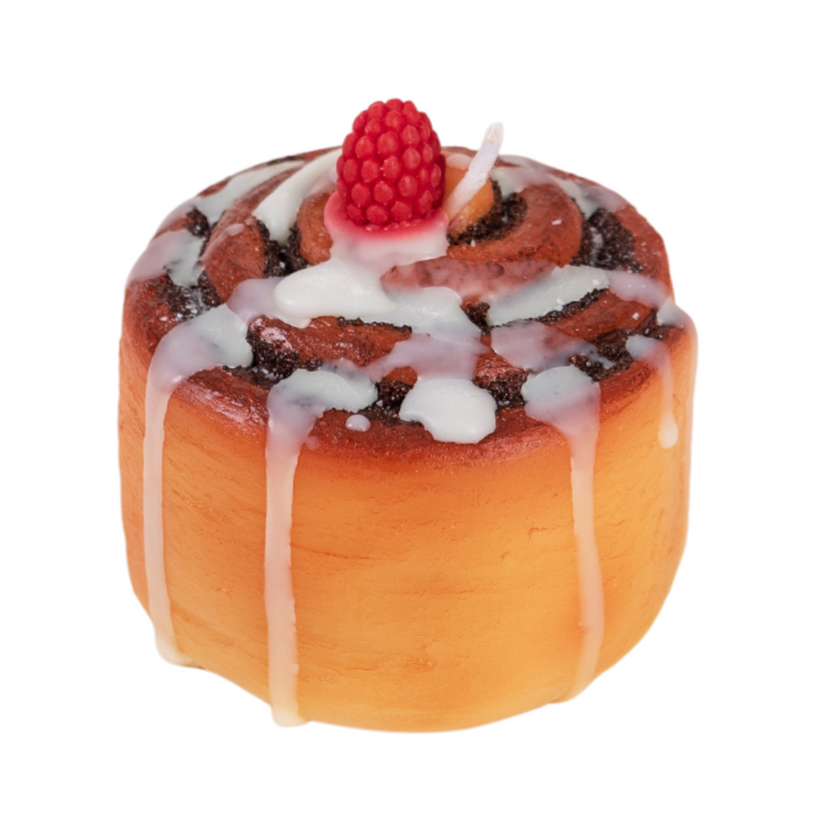 Raspberry Cinnamon Roll Scented Candle