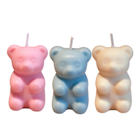 Southlake Gifts gummy bear candles on white background, handmade soy wax novelty candles with hidden surprise inside, a unique gift for candle lovers.