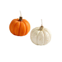 Southlake Gifts Pumpkin Candle Set – Orange & White Mini Pumpkins in the white background