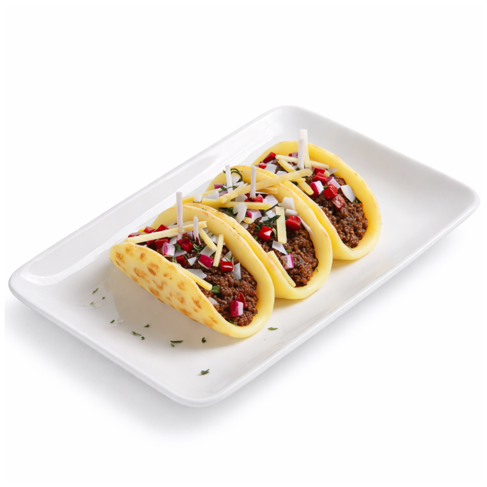 Southlake Gifts Taco Candle with wax cheese shreds and onion pieces in realistic taco shell, handmade novelty candle for taco night food home décor. 