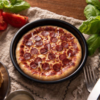 Southlake Gifts handmade Pepperoni Pizza Candle, realistic food candle shaped like deep dish pizza with pepperoni and cheese wax details