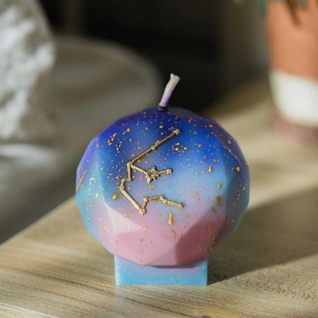 A Beautiful Aquarius Prismatic Constellation Candle from Southlake Gifts.