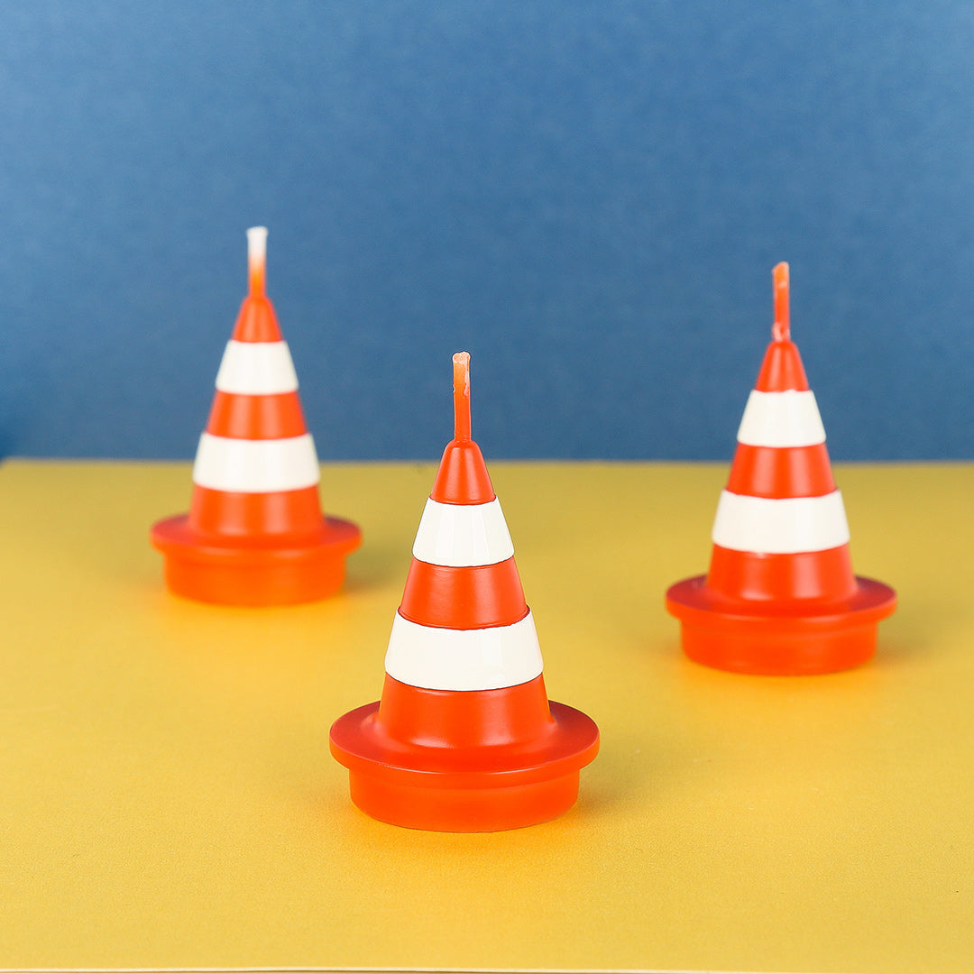 Decorate your cake with this Traffic Cone Candles from Southlake Gifts.