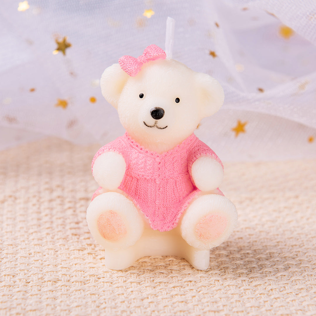 A cute pink Baby Bear Candle from Southlake Gifts.