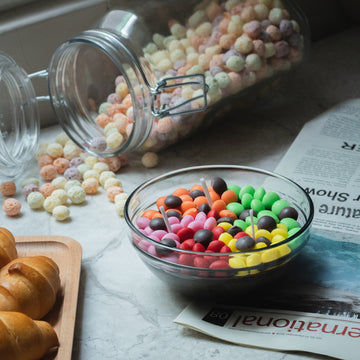 Smell the happiness of Colourful Rainbow Sugar Bowl Scented Candle.