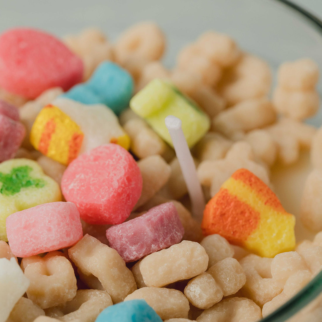 Brighten up the night like this cereal bowl candle. 