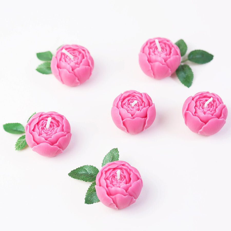 Six pieces of beautiful Pink Peony Candle to light up your mood.