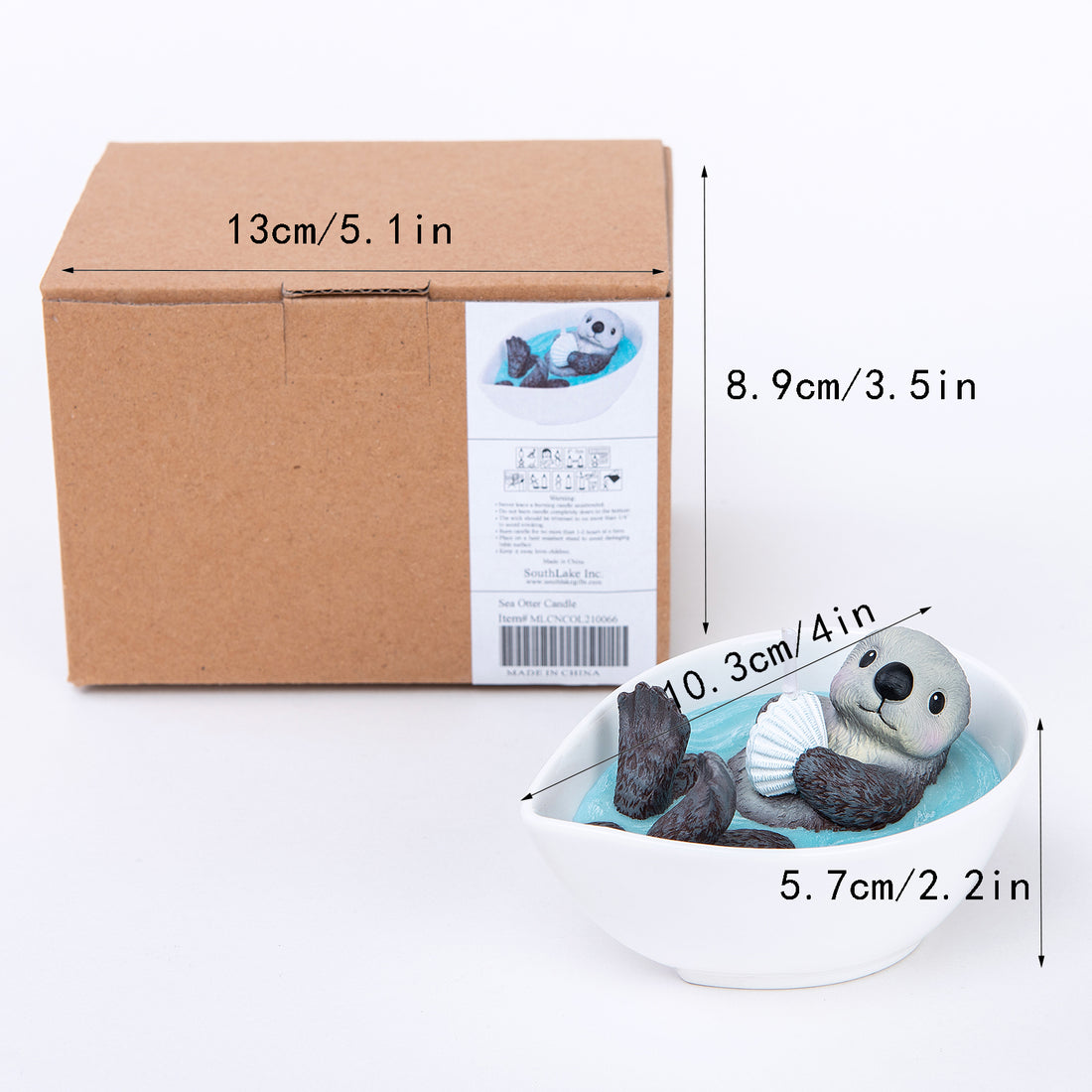 The product details of Sea Otter and it's size.