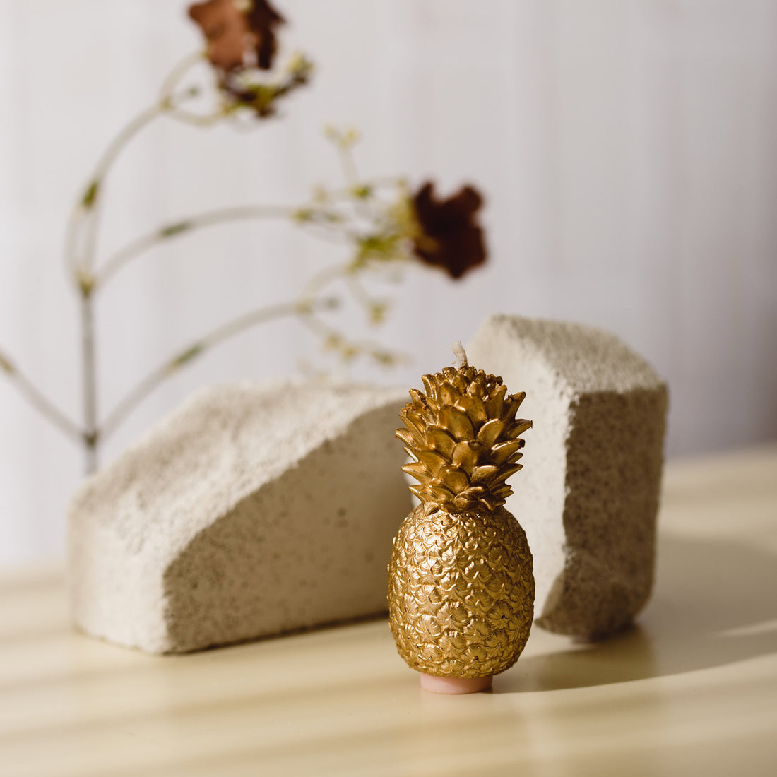 Golden Pineapple Candle from Southlake Gifts will make you home shine.