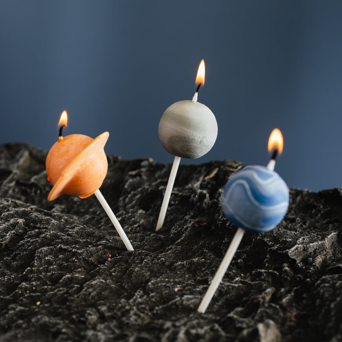 Three beautiful planet toppers from Southlake Gifts.