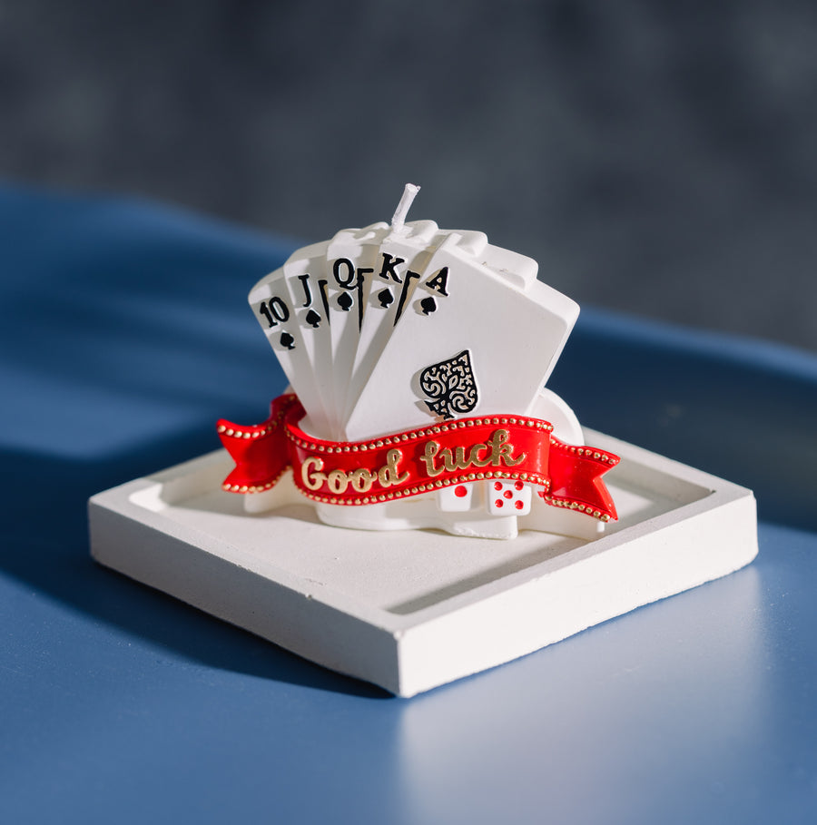Home decors that last a lifetime just like this Lucky Poker Candle.