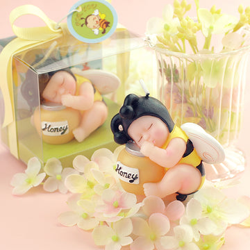 Two lovely sleeping Bee Baby Candle from Southlake Gifts.