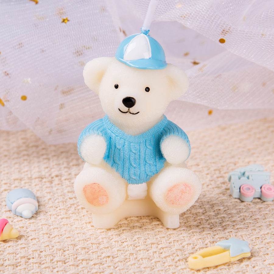 A cute blue Baby Bear Candle from Southlake Gifts.