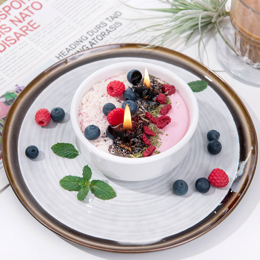 Scent your life with Smoothie Acai Yogurt Bowl Scented Candle from Southlake Gifts.