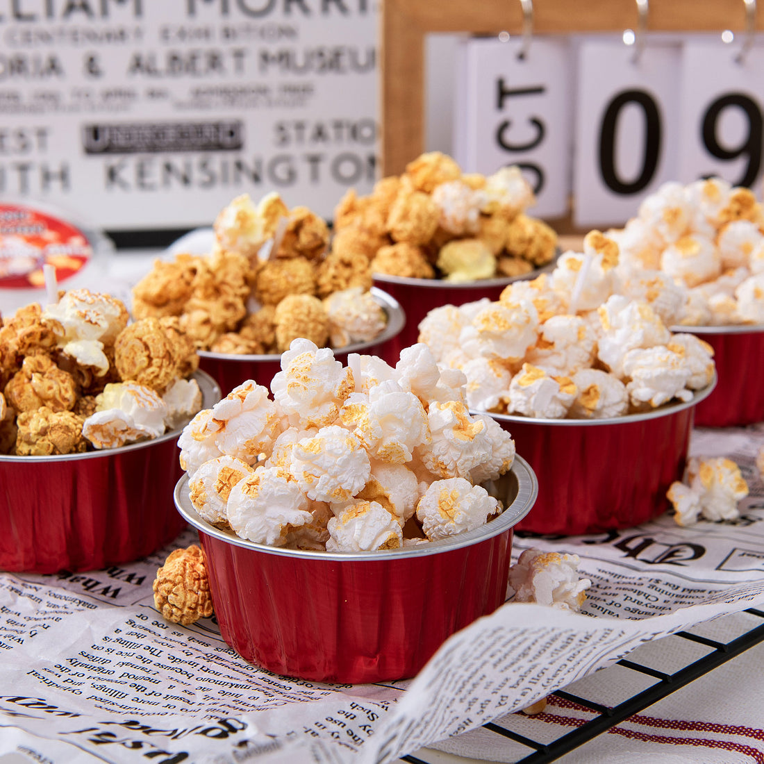 Just light up a candle and watch it burn with this Popcorn Candle.