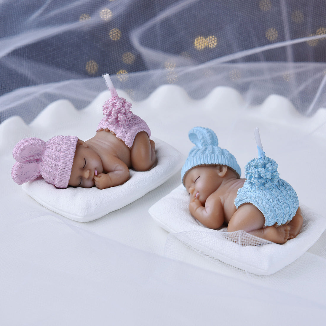 These Sleeping Baby Candles that melts the darkness.