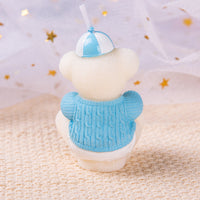 Back details of Blue Baby Bear Candles from Southlake Gifts.