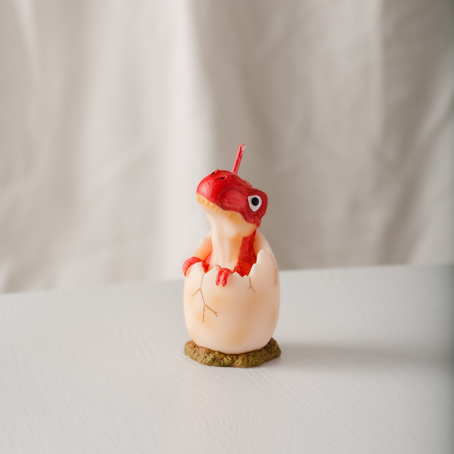 Discover the power of fragrance with this Red Baby Dinosaur Candle.