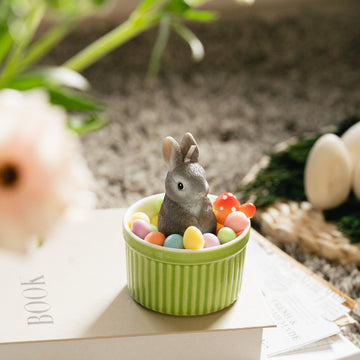The beauty of Easter Rabbit Bunny Egg Scented Aromatherapy Candle Bowl from Southlake Gifts.